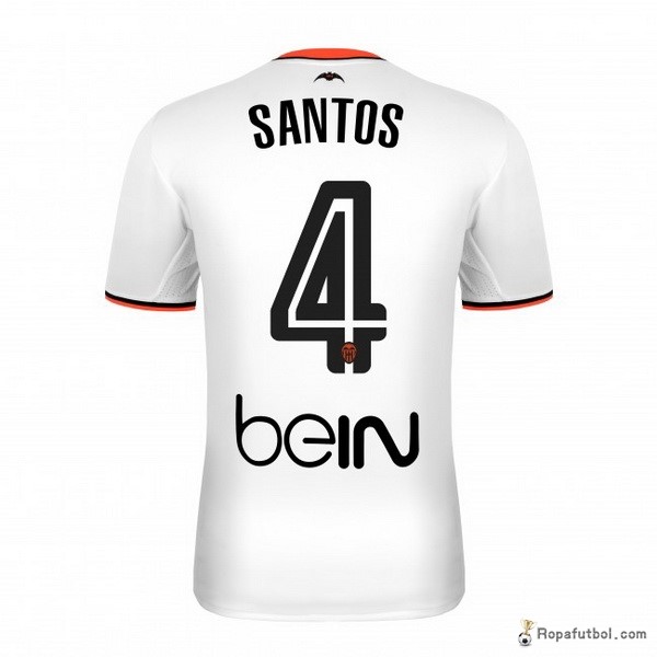 Camiseta Valencia Replica Primera Ropa Santos 2016/17 Blanco